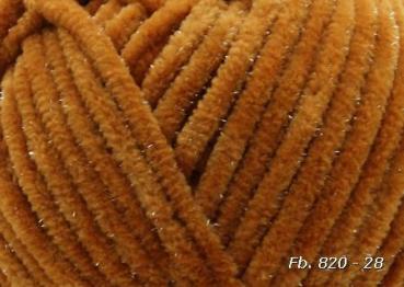 Preview: Chenille Metallic - Farbe 820-28 .. Detailansicht
